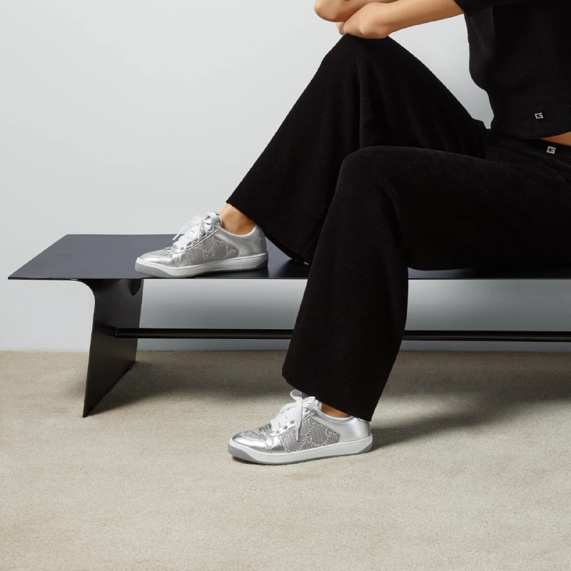 Gucci Silver Sneakers: A Versatile Style Staple ✨👟These Gucci silver sneakers are a true fashion statement. Their sleek design and shimmering finish make them a perfect addition to any wardrobe. But how can you style them to create different looks? Here are three outfit ideas:Casual ChicPair with: High-waisted jeans, a simple white tee, and a denim jacket.Why it works: This classic combination creates an effortlessly cool and casual look. The silver sneakers add glamour, while the denim jacket keeps things relaxed. Sporty SpicePair with: Black leggings, an oversized hoodie, and a baseball cap.Why it works: Channel your inner athlete with this sporty ensemble. The silver sneakers add a touch of sophistication to workout wear. 🏋️‍♀️Dressy CasualPair with: A floral midi dress and a leather jacket.Why it works: This unexpected combination is perfect for a night out. The sneakers balance the femininity of the dress and add an edge. #SilverSneakers #SneakerStyle #GucciSneakers #FashionVersatilitGucci Silver Sneakers: A Versatile Style Staple ✨👟These Gucci silver sneakers are a true fashion statement. Their sleek design and shimmering finish make them a perfect addition to any wardrobe. But how can you style them to create different looks? Here are three outfit ideas:Casual ChicPair with: High-waisted jeans, a simple white tee, and a denim jacket.Why it works: This classic combination creates an effortlessly cool and casual look. The silver sneakers add glamour, while the denim jacket keeps things relaxed. Sporty SpicePair with: Black leggings, an oversized hoodie, and a baseball cap.Why it works: Channel your inner athlete with this sporty ensemble. The silver sneakers add a touch of sophistication to workout wear. 🏋️‍♀️Dressy CasualPair with: A floral midi dress and a leather jacket.Why it works: This unexpected combination is perfect for a night out. The sneakers balance the femininity of the dress and add an edge. #SilverSneakers #SneakerStyle #GucciSneakers #FashionVersatilit